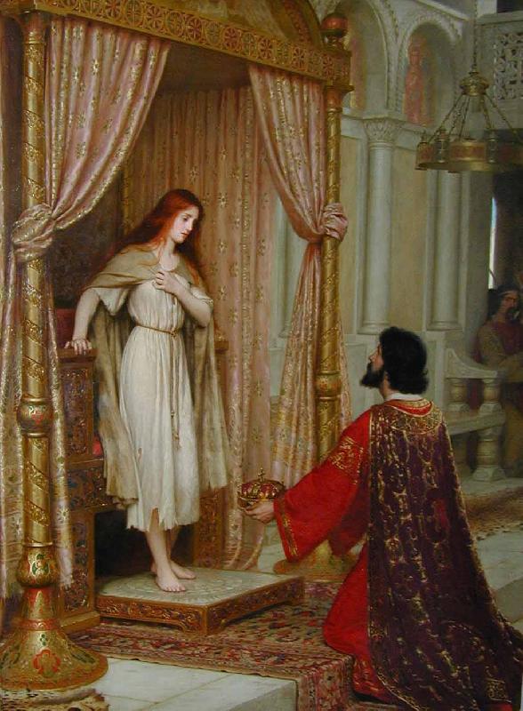Edmund Blair Leighton The King and the Beggar maid Germany oil painting art